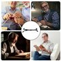 Aoreun Lunettes Loupe avec Lumière, Lunette Loupe Mains Libres Loupe de Tête de Lecture Travail Lunettes loupe 300% Anti Lumière