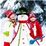 WTZWYFWJ Pince à Boule de Neige,jouets de jeu de neige d'hiver 4 pièce,Clip Boule de Neige,Fabricant de Boules de Neige en Plast