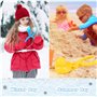 Pince à Boule de Neige, Jouets de Jeu de Neige d'hiver 4 pièces, Clip Boule de Neige, Fabricant de Boules de Neige en Plastique,