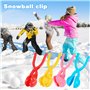 Pince à Boule de Neige, Jouets de Jeu de Neige d'hiver 4 pièces, Clip Boule de Neige, Fabricant de Boules de Neige en Plastique,