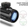 KinZon Lunette de Visée 6-24x50AOEG avec Réticule Lumineux Optique Mil-Dot et réglage de la parallaxe,Augmente la portée de la p