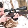 KinZon Lunette de Visée 6-24x50AOEG avec Réticule Lumineux Optique Mil-Dot et réglage de la parallaxe,Augmente la portée de la p