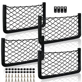Lot de 4 Filet Rangement pour Voiture