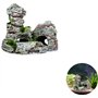 CHJIEJIE Lot de 2 décorations d'aquarium avec Herbe Verte pour Cacher Les crevettes en résine, Accessoires d'aquarium en résine,
