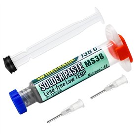 Sn42 Bi58 Pâte à souder sans plomb avec 2 outils de dosage et tiges de poussée