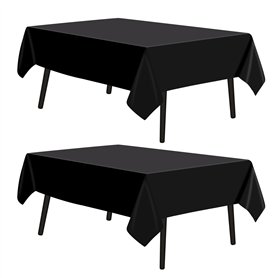 2 Pièces Nappe Noire rectangulaire