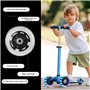 mizikuu 2 Pièces Roues de Trottinette Lumineuses, 100 mm LED Roues de Scooter Lumineuses avec Roulement ABEC-9 Scooter Replaceme
