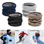E-Soul Tuyau de cou d'hiver pour homme - Cache-cou pour homme - Écharpe en polaire - Masque de guêtres - Coupe-vent, jaune, M