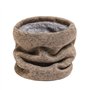 E-Soul Tuyau de cou d'hiver pour homme - Cache-cou pour homme - Écharpe en polaire - Masque de guêtres - Coupe-vent, noir et kak
