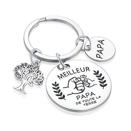Cadeau de Papa Porte clés Papa Meilleur Papa Cadeau Papa