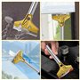 Druuzyl Grattoir Plaque Vitrocéramique Induction 30cm - 10 Lames Acier Carbone 18mm, Grattoir Vitre Plancha Long Manche pour Tab
