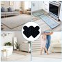 Druuzyl 24 Pièces sous-Tapis Antidérapant en Forme de Cœur, Double Face Réutilisable et Lavable – Anti-Glisse pour Sols Durs (Bo