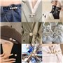 43 Pièces Sneakers Ornements, Charms pour Chaussures de Sport Contient Bijoux/Noeuds/Clips/Épingles, Décorations pour Chaussures