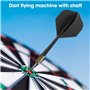 Target Darts Ailettes et Tiges Intégrées Tige de Fléchettes Tout-en-Un Fléchettes Pointe Plastique