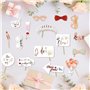 Vordpe Photo Box Accessoires de mariage, accessoires photographiques de mariage avec 23 pièces Décoration photographique gonflab