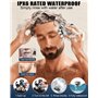 Ixydor Rasoir Tete Chauve Homme, 6D Rasoir Electriques Hommes Cheveux,Rasoir électrique pour Barbe Humide et Sèche,5 en 1 Tondeu