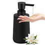 Xaosin Distributeur de savon en plastique noir - 250 ml - Vintage - Durable - Pour salle de bain