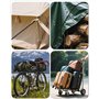 Goxiry Tendeurs Elastique avec Crochets 12 Pièces Sangles de Serrage Durable Corde Elastique pour Bagages, Barres de Toit, Campi