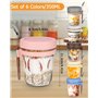 Bocaux à yaourt Overnight Oats avec Couvercle et Cuillère