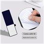 WACH AUF Mini Porte-Bloc-Notes de Poche, Mini Porte-Bloc-Notes en Cuir avec 50 Papiers Lignés, Petit Carnet de Poche avec 3 Pièc