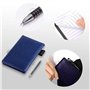 WACH AUF Mini Porte-Bloc-Notes de Poche, Mini Porte-Bloc-Notes en Cuir avec 50 Papiers Lignés, Petit Carnet de Poche avec 3 Pièc