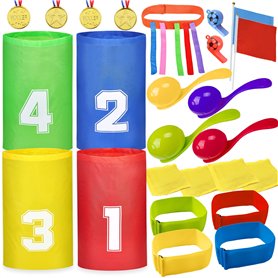 MarckersHome Sports Day Kit Ensemble de Jeux de Plein Air Course de Sacs