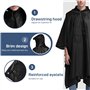 Réutilisable Cape de Pluie Avec Capuche Multifonctions 3 en 1 Poncho/Tapis de Camping/Ombre de Camping