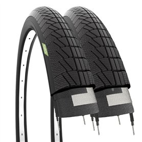 ECOVELO 2 Copertoni 14 X 1.75 (47-254) per Bambino | Pneumatici Stradali Neri in Gomma Bike Bicicletta Pneus 14 x 1