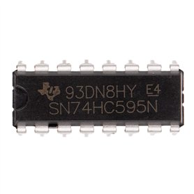 BOJACK SN74HC595N Registres à décalage de compteur 8 bits Registres de sortie à 3 états Circuits intégrés DIP-16 (lot de 25 pièc