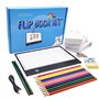 Canvall Flipbook Set pour dessin et traçage d'animation comprenant : boîte lumineuse LED