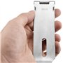 Cadenas Fermoir Moraillon Loquet de Porte en Acier Inoxydable 304 4 Pouces avec Cadenas 50mm et Vis pour Chambre, Armoire, Placa