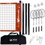 Park & Sun Sports Portable extérieur Système de Filet de Badminton avec Sac de Transport et Accessoires : Sport Series
