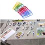 Lot de 40 Trombones Colorés 100mm Grands Clips Papier Métal Trombones Enduits pour Papiers Ecoles Fournitures de Bureau