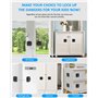 Kazigak Lot de 2 verrous d'armoire pour bébé - Verrous de sécurité pour armoires de cuisine, fenêtres, portes et plus encore - N