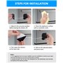Kazigak Lot de 2 verrous d'armoire pour bébé - Verrous de sécurité pour armoires de cuisine, fenêtres, portes et plus encore - N