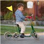 BEIMEIII Fanion de sécurité - 180 cm - Avec tige réfléchissante - Jaune fluo - Réglable - Pour vélo d'enfant - Jaune fluo