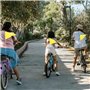 BEIMEIII Fanion de sécurité - 180 cm - Avec tige réfléchissante - Jaune fluo - Réglable - Pour vélo d'enfant - Jaune fluo