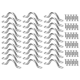 Kellegour 30pcs Plaque Oeillet Acier Inoxydable