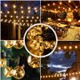 AETKFO Guirlande Lumineuse Extérieure,11.7M Guirlande Guinguette LED G40 Ampoules 30+3 Rechange,Guirlande Exterieur Étanche,Guir