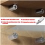 Jomdjmskes Lot de 50 Support Etagere, Taquet Etagere Support d'Étagère, Support de Plancher Invisible, Broches Cheville con Anti