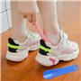 6 PCS Ensemble Chausse-Pied Enfant Cornes de Chaussures en Plastique Portabl avec Poignée de Boucle p