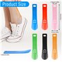 Chausse-Pieds en Plastique,6 PCS Ensemble Chausse-Pied Enfant Cornes de Chaussures en Plastique Portabl avec Poignée de Boucle p