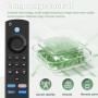 Télécommande vocale de rechange (3e génération) avec fonction vocale pour téléviseurs intelligents 4K/4K Max/Lite/Cube Stick, co