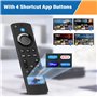 Télécommande vocale de rechange (3e génération) avec fonction vocale pour téléviseurs intelligents 4K/4K Max/Lite/Cube Stick, co