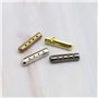 HREDZEO Tête de Lacet de Chaussure,80 pcs Têtes Lacet Chaussure Métal 4 Trous de Réparation Dentelle Métal Petite tête DIY Lacet