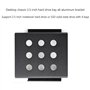 Boîtier de disque dur SSD 4 baies 2,5" à 3,5" - Châssis adaptateur de montage pratique pour PC