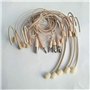 LINHUIPAD Microphone monté sur la tête Compatible avec Pare - Brise en Mousse, Cercle intérieur de 5 mm, Microphone monté sur la