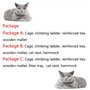 Generic Niches pour chat - Cage pour chat - Grande cage à 2/3/4/5 niveaux - Cage pour chat en fil métallique - Maison pour petit