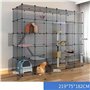 Generic Niches pour chat - Cage pour chat - Grande cage à 2/3/4/5 niveaux - Cage pour chat en fil métallique - Maison pour petit