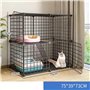 Generic Niches pour chat - Cage pour chat - Grande cage à 2/3/4/5 niveaux - Cage pour chat en fil métallique - Maison pour petit